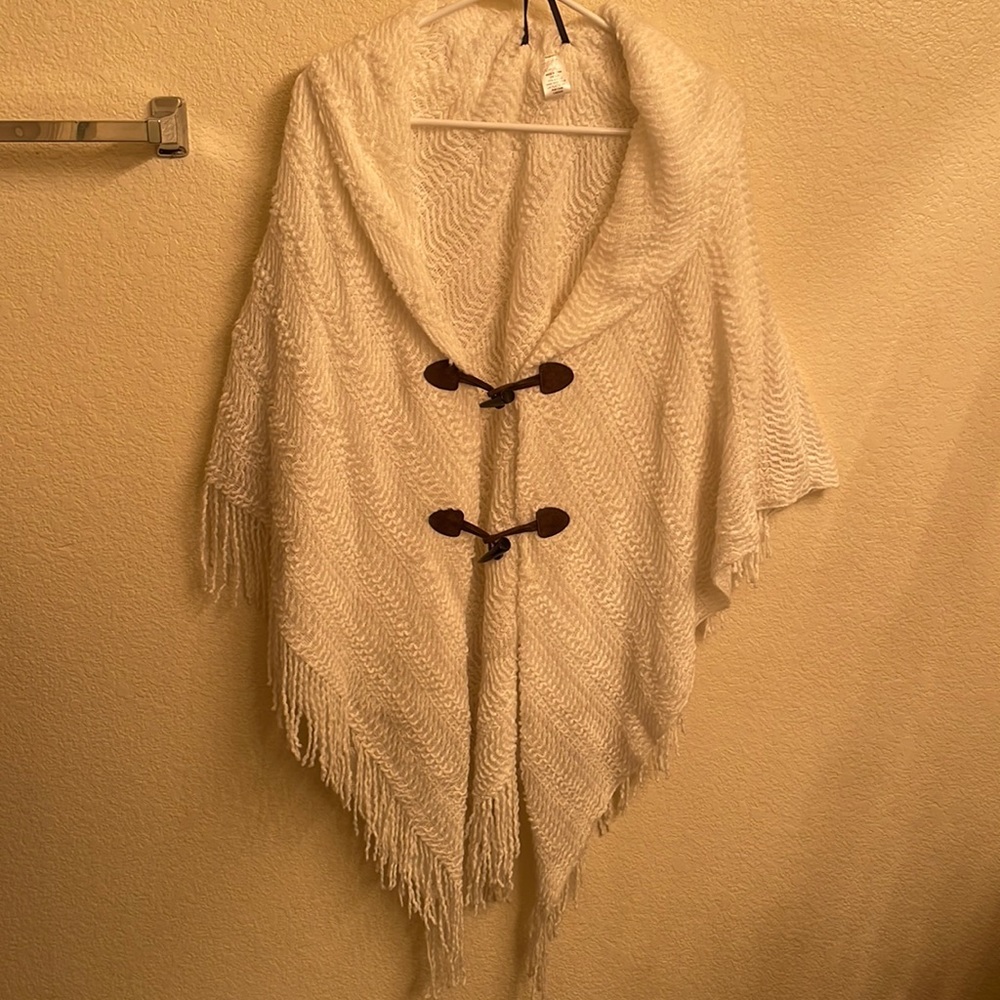 Gorgeous White Poncho